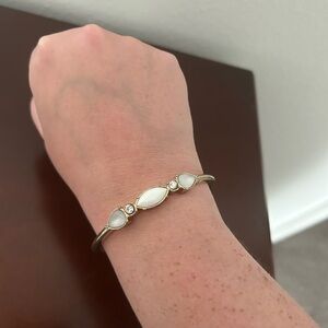 Elegant Costume Gold and White Bracelet